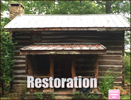 Historic Log Cabin Restoration  Biscoe, North Carolina